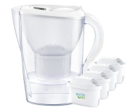 Brita Dzbanek Marella XL biała + 4 wkłady filtrujące MAXTRAPRO Pur - 1533416 - zdjęcie 1